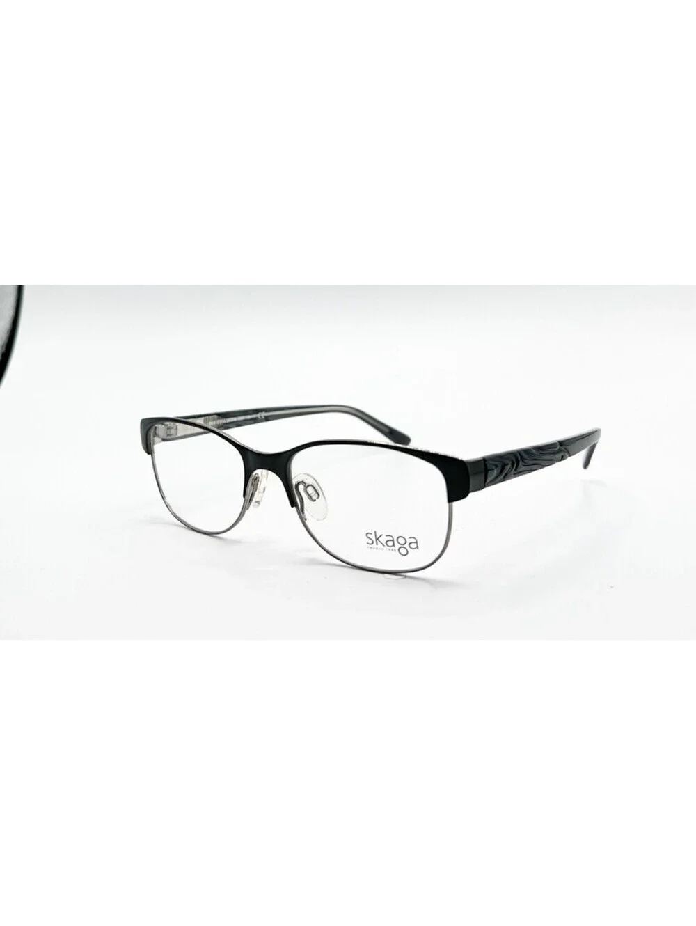 Skaga 3858 Sofia 5501 Black With Silver Inner Authentic Eyeglasses 50-16-135